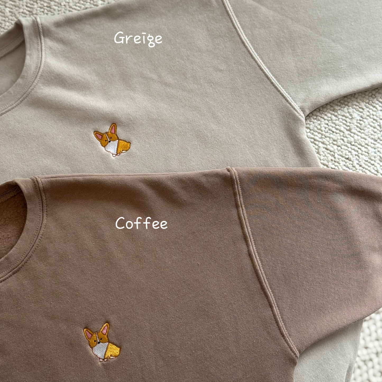 Corgi Embroidered Sweatshirt