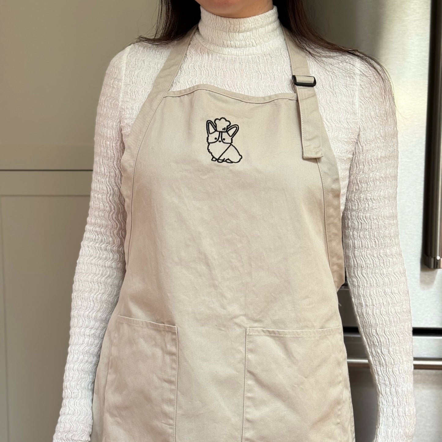 Apron - Corgi Embroidered