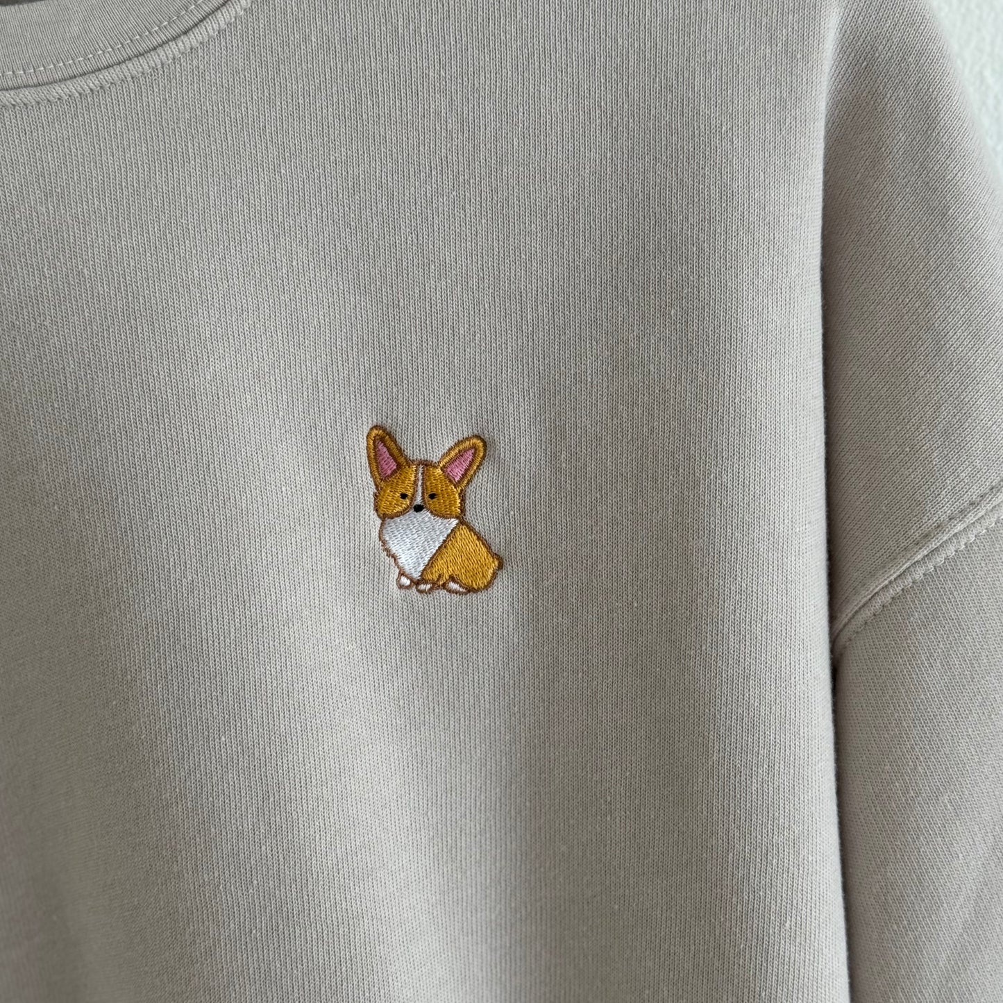 Corgi Embroidered Sweatshirt