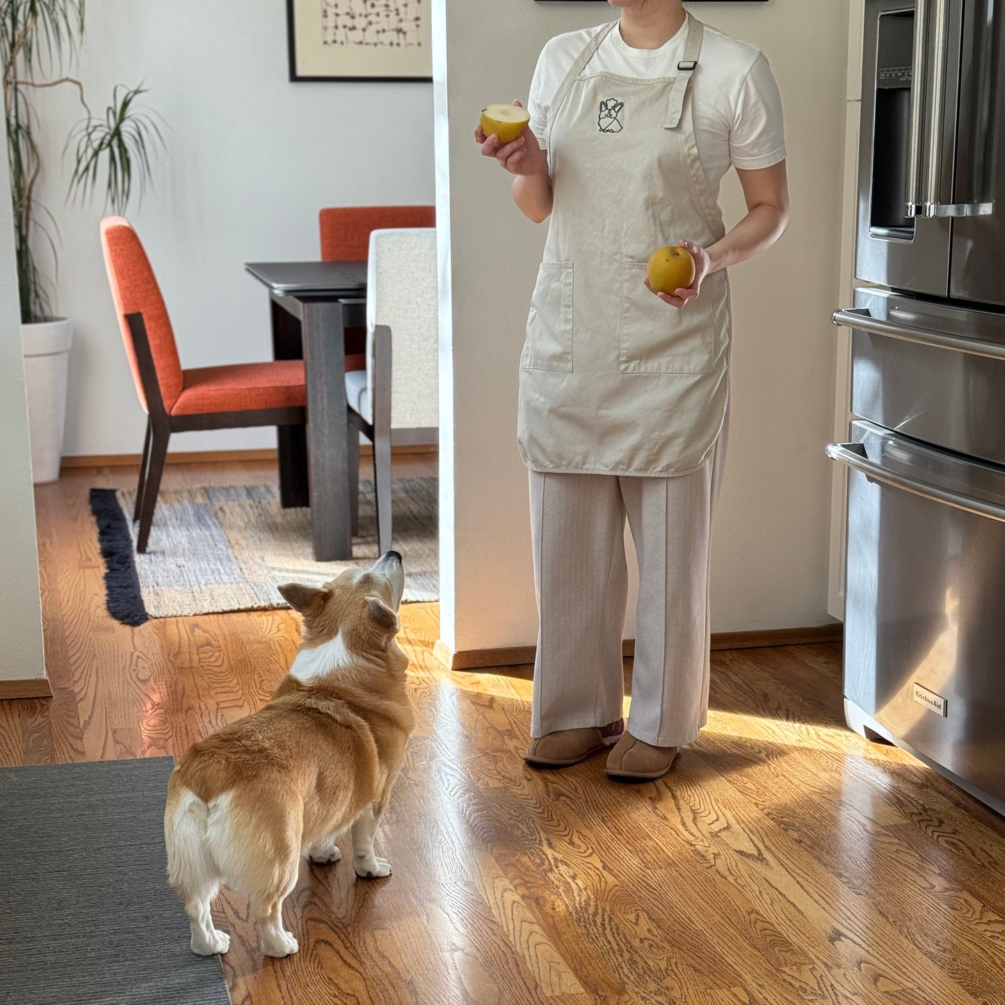 Apron - Corgi Embroidered