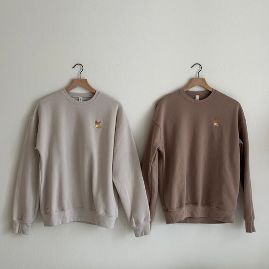 Corgi Embroidered Sweatshirt